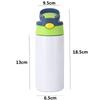 Fashion 12oz Sublimation Straight Sippy Cup Flip Top Double Kids Bottle Stainless Steel Double Wall Gifts Sippy Bottle
