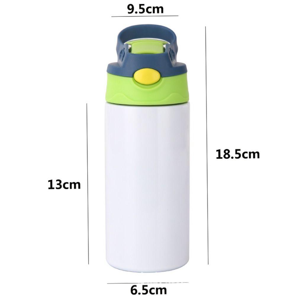 Fashion 12oz Sublimation Straight Sippy Cup Flip Top Double Kids Bottle Stainless Steel Double Wall Gifts Sippy Bottle
