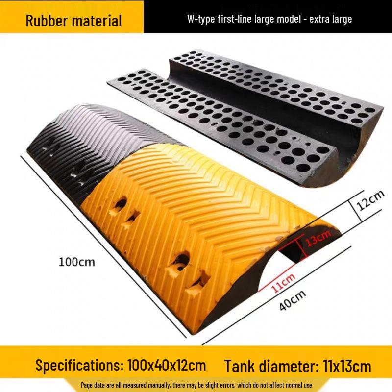 High Load Capacity Rubber Speed Bump for Car & Road Safety