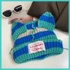 Womens Cat Cute Ear Knit Hat Winter Thick Warm Soft Cotton Cozy Beanie