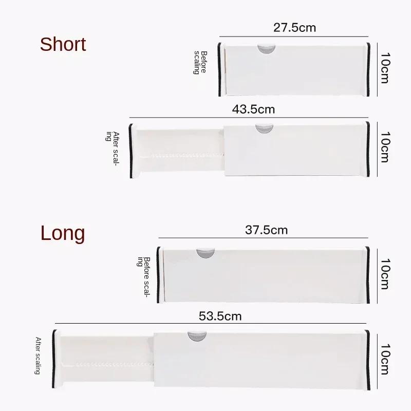 4 Pack Drawer Dividers Organizer Adjustable Storage Retractable Drawer Partition Holder Household Clapboard Kitchen Organizer