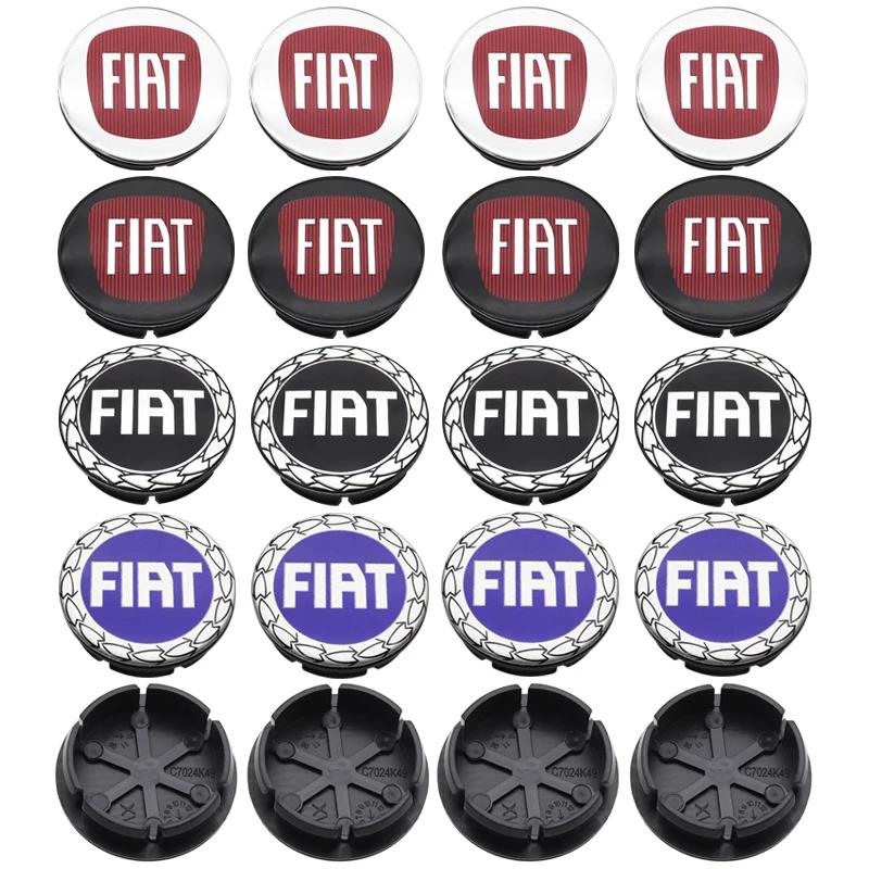 4ks 50mm 3D logo automobilový znak Krytky středových krytů kol auto Ráfek úprava prachotěsné kryty znaků stylingové doplňky Pro FIAT