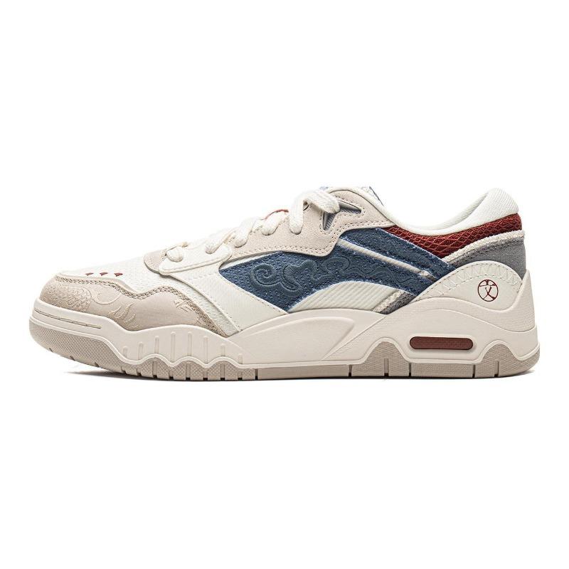 Li-Ning Yuebai 3 Mens Low Top Skate Shoes Blue White AGCV077-14 39