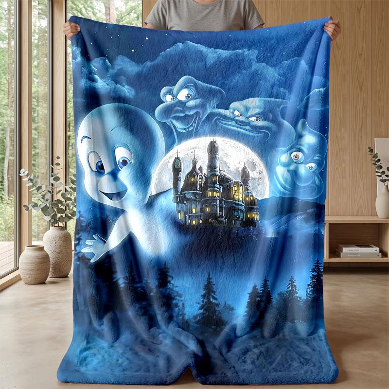 Soft Flannel Blanket Lightweight Cozy Bedroom Living Room CoverCasper the Friendly Ghost