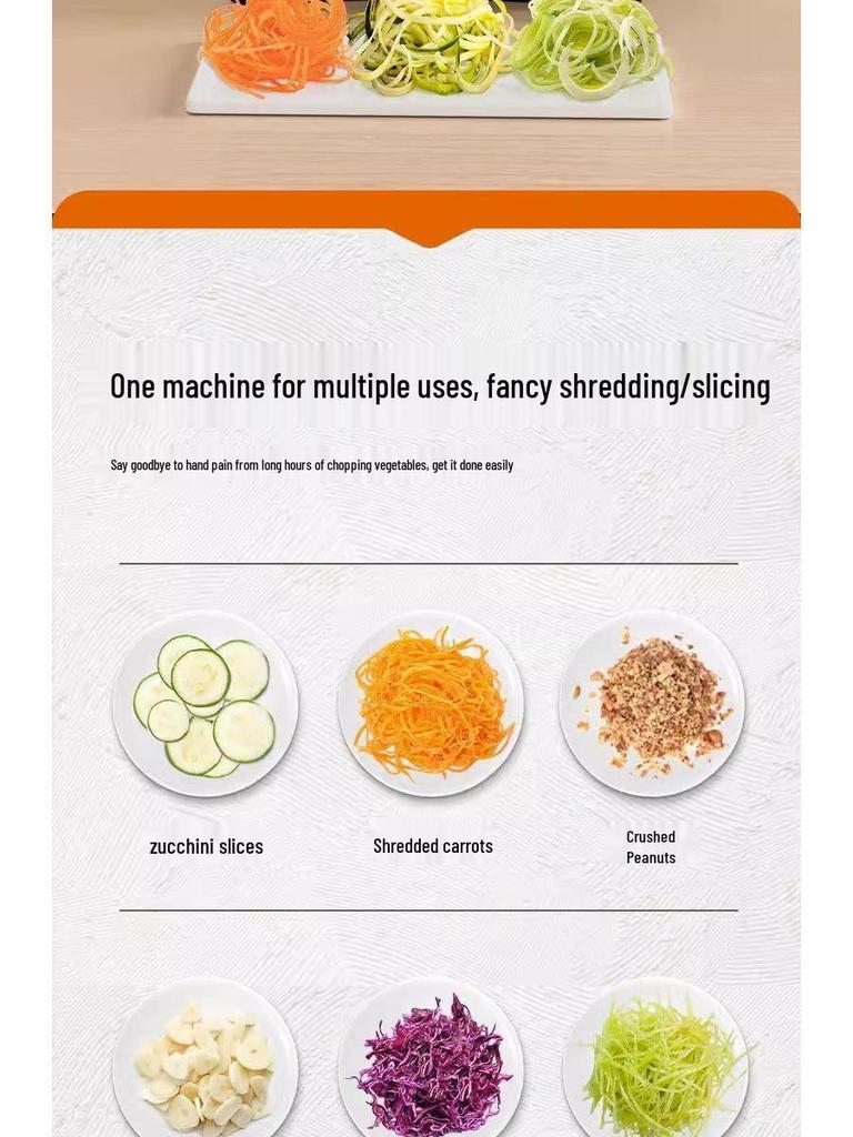 Storm Hand-Crank Vegetable Cutter: Julienne Slicer & Grater for Potatoes and Carrots