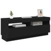 Vidaxl Szafka Pod Tv Z Oświetleniem Led, Czarna, 100X35X40 Cm