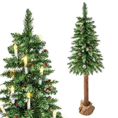 Artificial Christmas Tree - Noname - 220 Cm - Green - PVC - Decoration Included