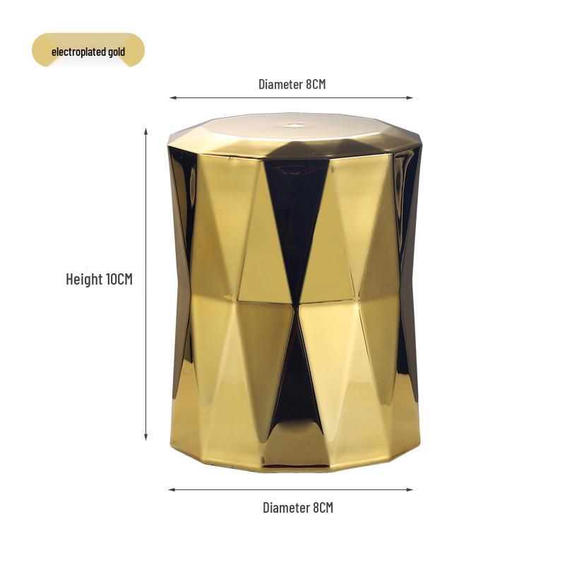 Electroplated Diamond Grid Dice Shaker Cup with Custom Logo