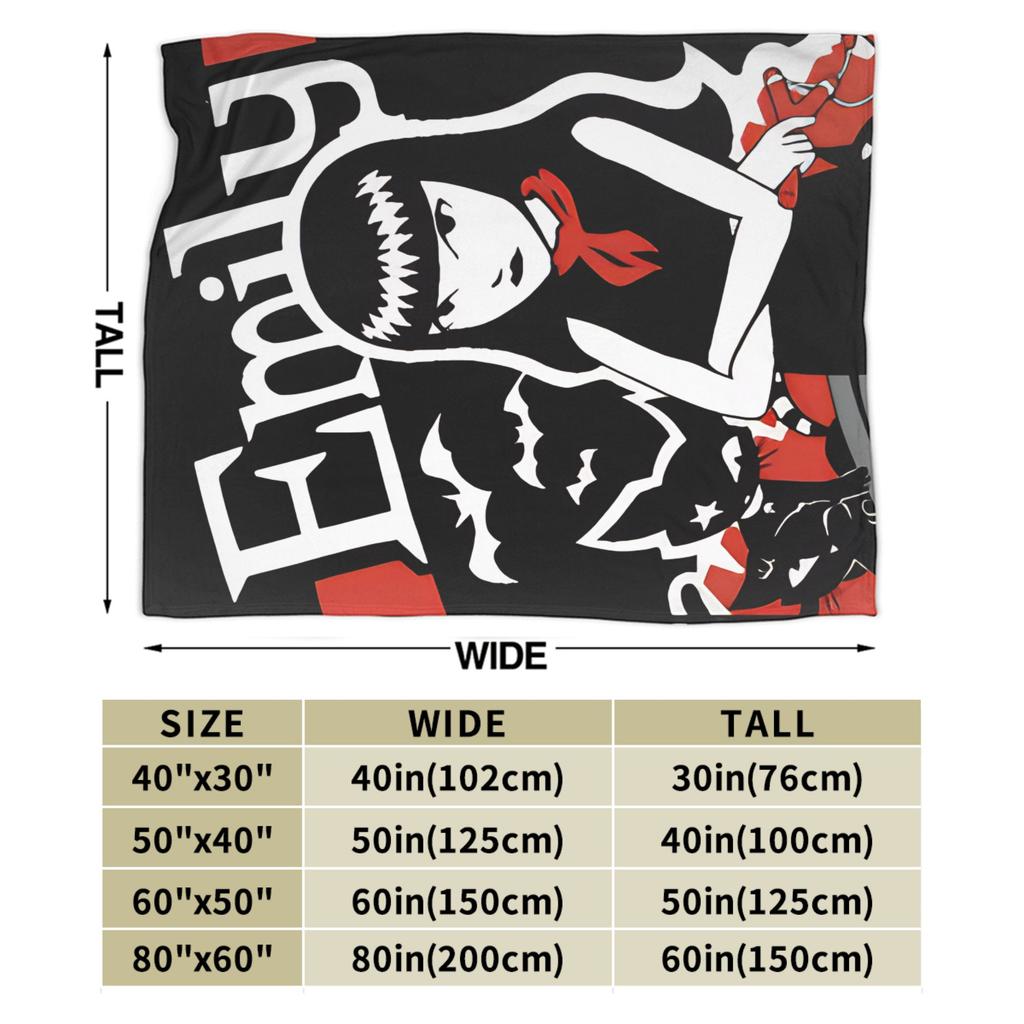 E-Emily the Strange Blanket Cover Fleece Throw Blanket Bedding Couch Portable Soft Warm Bedspreads,