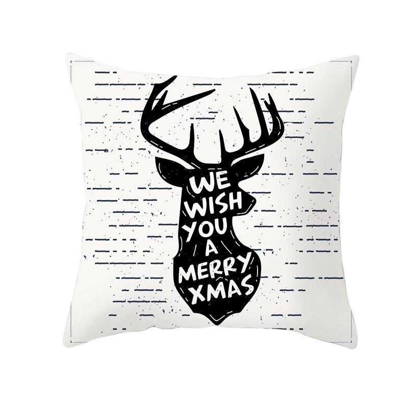 Cartoon Printed Christmas Pillow Cases New Sofa Pillow Cases Home Home Decoration