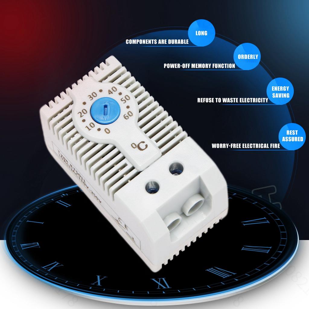 KTS011 NE Normally Offen Einstellbarer Mechanischer Temperaturregler Schrankthermostat DIN-Schiene,Verwendet für Kühlung