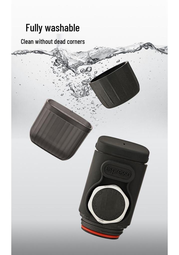 Compact Portable Dual-Use Italian Coffee Maker for Travel & Home