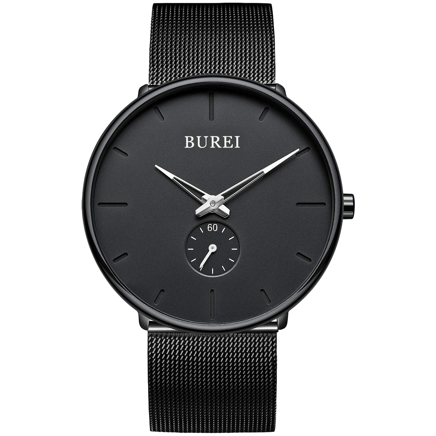 

Часы Timeless Quartz Casual Net Watch B [BUREI] Мужские часы, черные, простые, стильные, популярные, часы, мужской бренд, водонепроницаемые, черные, часы, ремень, мужские