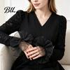 Sophisticated Outfit Enhancers Detachable Ruffled Cuffs for Women, Elastic Layered Tulle Fake Cuffs, Decorative Formal Dress Sleeve Trims Wrist