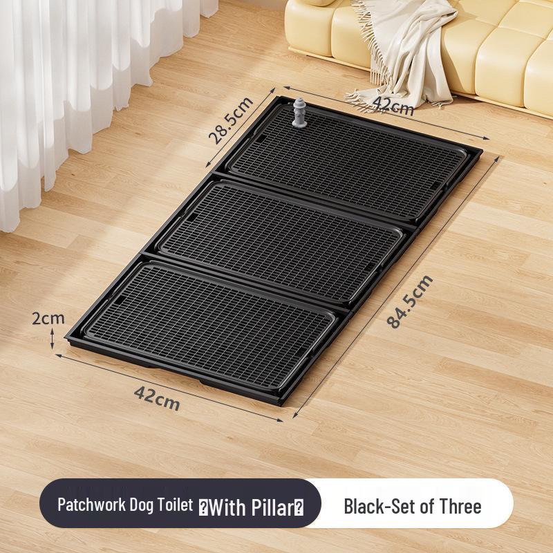 Extra Large Leak-Proof Dog Toilet with Urine Guide Post for Dogs of All Sizes