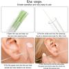 120/60pcs Ear Piercing Cleaning Effective Ear Hole Cleaner Tool Disposable Earrings Hole Clean Paper Line for Removing Dirt Odor