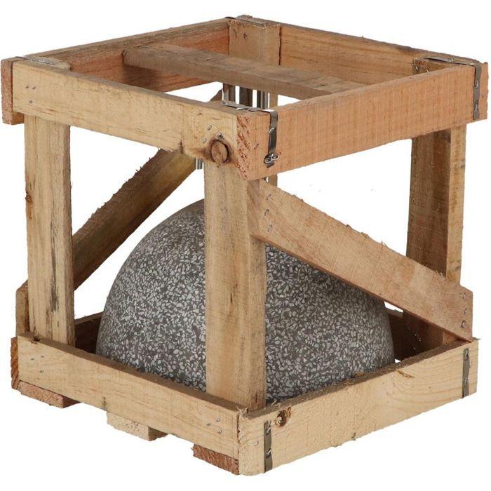 Pied de parasol granit 11kg gris clair