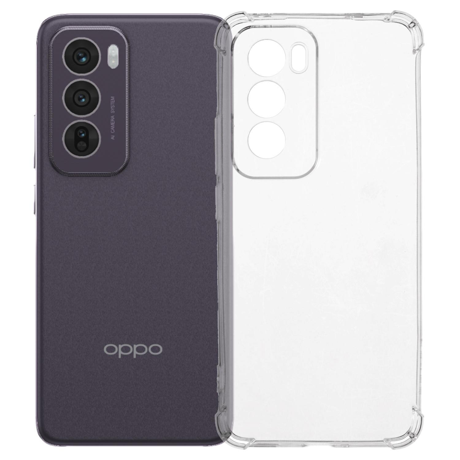 

Для Oppo Reno12 5G (Глобальний) Чохол для телефону посилені чотири кути протиударний прозорий ТПУ чохол Style A