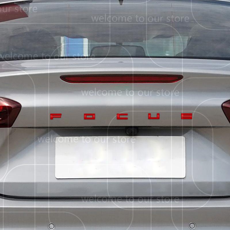 LLC3 3D For Ford Focus 2 3 4 MK2 MK3 MK4 ST Car Sticker Zinc Alloy Emblem Body Accessories Styling Metal Rear Trunk Badge Decal