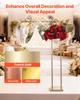 Wedding Flower Stand, 10PCS 80cm Column Flower Stand, Floral Stands with Metal Laminate, Cylindrical Cubic Floral Display Rack for Wedding, Party,