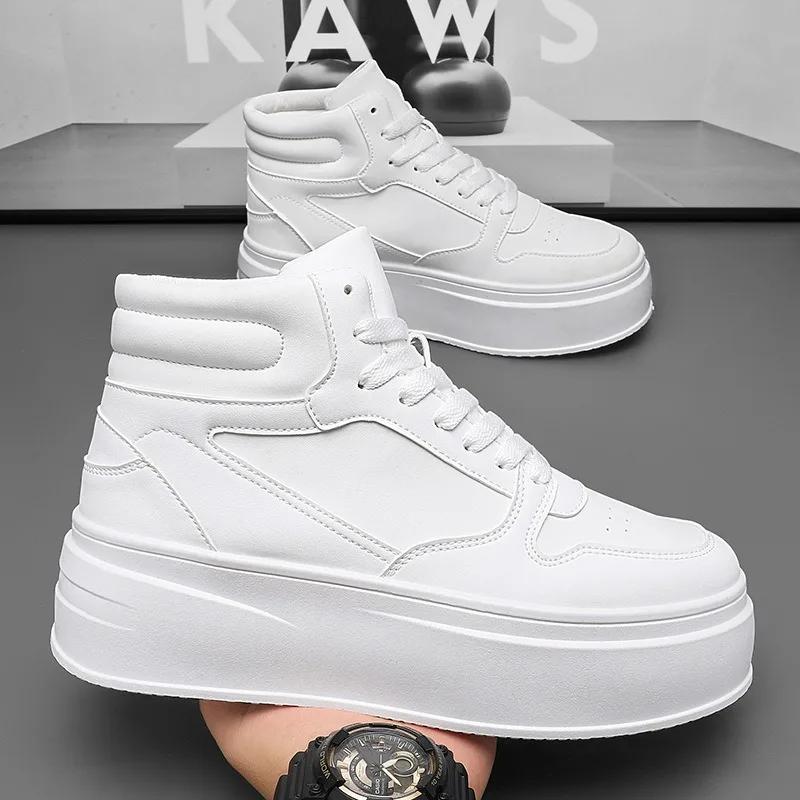 Men's Shoes Comfortable Casual Shoes for Men Trend Anti Slip Men White Sneakers Shoes Fashion Chunky Sneakers Zapatos Casuales