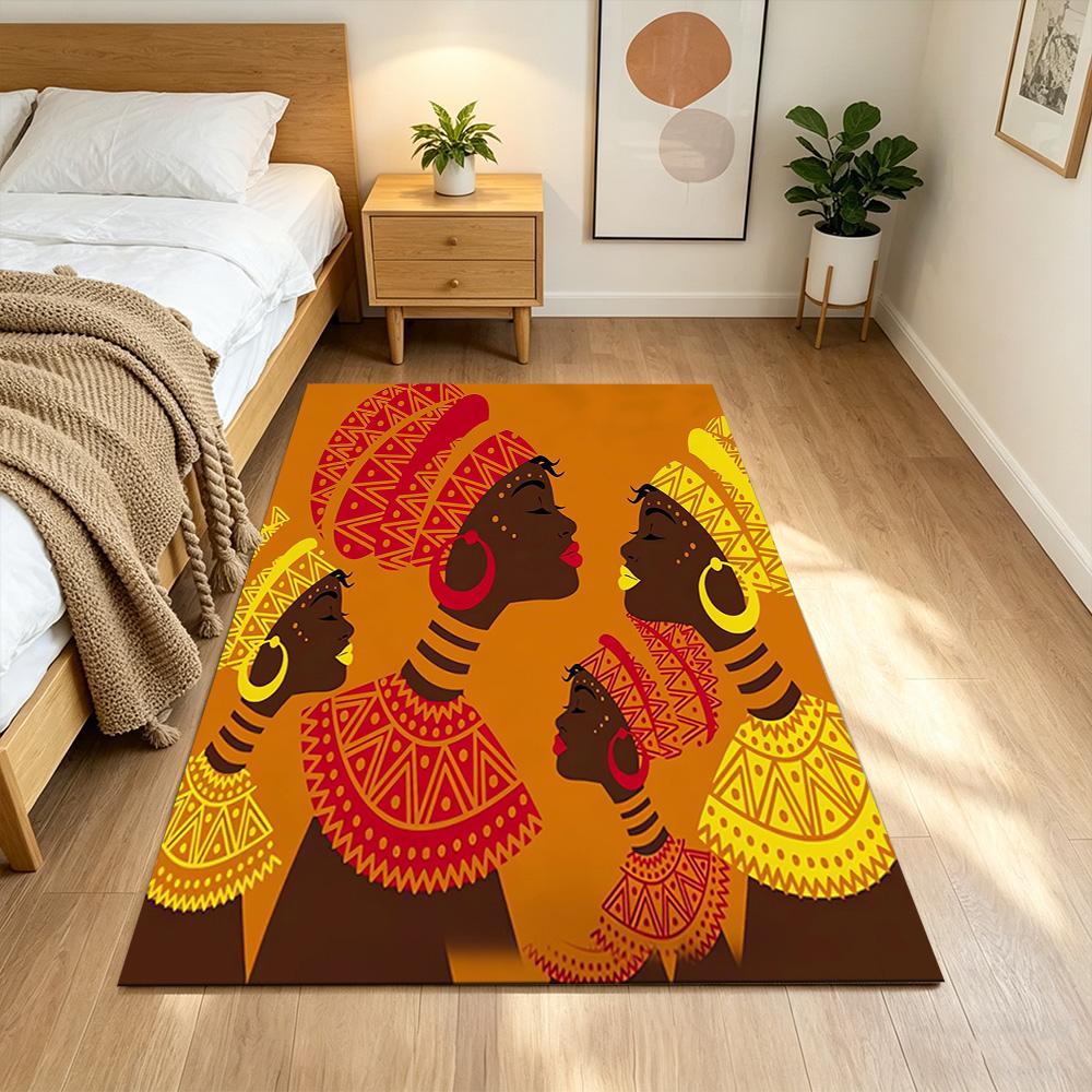 African Heritage And Tradition Non-Slip Home Carpet Design for Office Decor Living Room Bedroom Gift