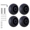 Set mit 4 Reisegepäck Koffer Ersatzrädern 40x18mm Kunststoff-Lenkrollen Reparatursets Regal Ersatzräder