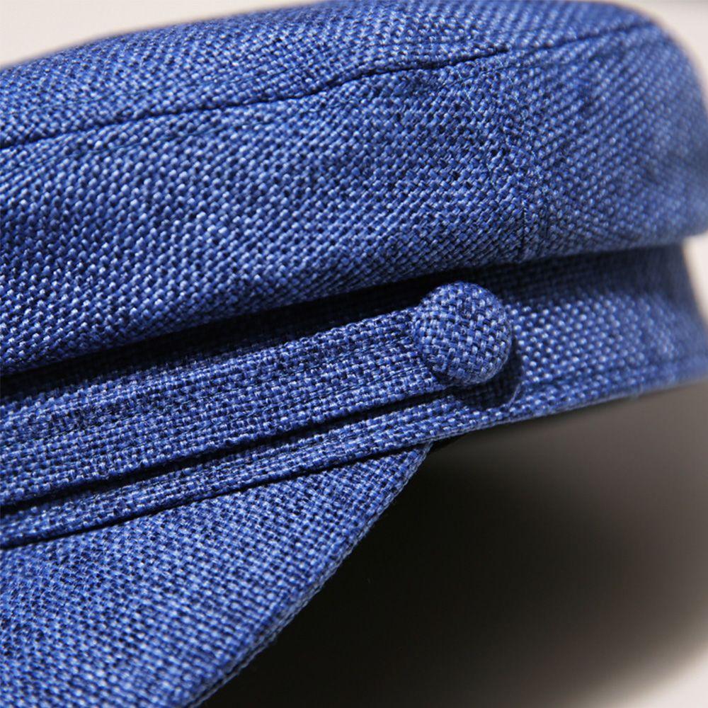 Ladies Cotton Linen Autumn Summer Navy Hats Berets Octagonal Cap Flat Cap