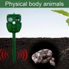 Solar Animal Repeller, Outdoor Ultrasonic Repellent Devices, Waterproof Deterrent for Yard, Repel Raccoon Skunk Out of Garden