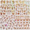 Laser Butterfly Nail Art Stickers Nail Decals Decorations Diy Manicure