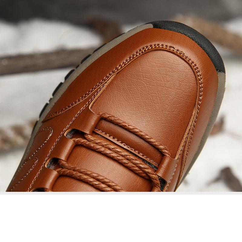 Men New Winter Fashion Sports Shoes Fleece Lined Warm Wear Resistant Anti Slip Casual Outdoor Sneakers for Men
