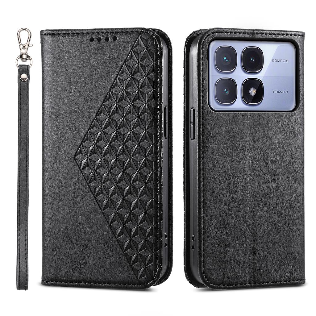 For Xiaomi Redmi K70 Ultra Case Calf Texture PU Leather Phone Cover with Wallet