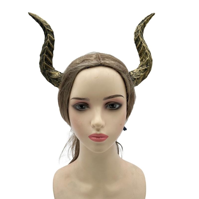 Fashion Devil Horns Headband,Devil Costume for Women Girls,Halloween Fancy Dress Cosplay Hairband