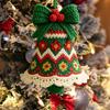 DIY Crochet Christmas Bell Ornament Kit Hand-Knitted Santa Claus Bell Christmas Tree Decoration Holiday Craft Set for Beginners Adults