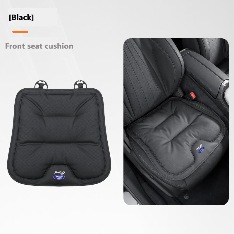 Aksamitna Poduszka Zimowa Pokrowiec na Oparcie Siedzenia ze Skóry Nappa do Samochodu Ford Mondeo Focus Fiesta Kuga MK3 Mustang F-150 C-Max