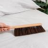 1pc Hand Broom Counter Duster Dusting Brush for Home Cleaning, Soft Dust Brush with Long Wooden Handle for Bed Sofa Furniture