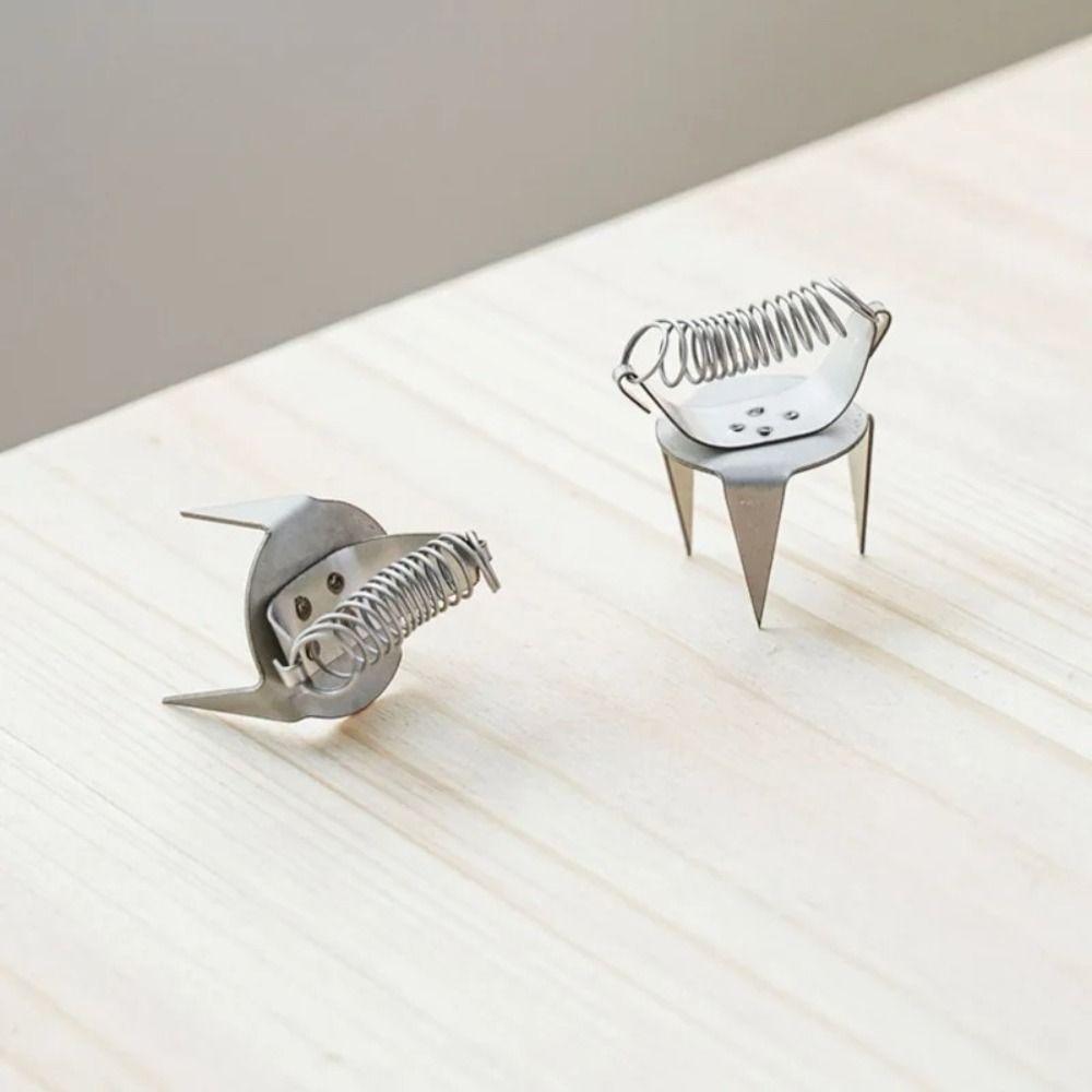 2 Stück Edelstahl-Fingerspitzen-Tauchglasur-Klammer Rostbeständiges Keramik-Glasurwerkzeug