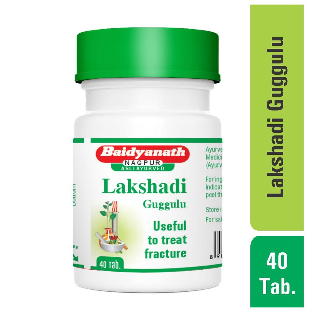 Baidyanath Asli Ayurved Lakshadi Guggulu Tablets 40 pcs X Pack of 2 for Bone & Joint Support