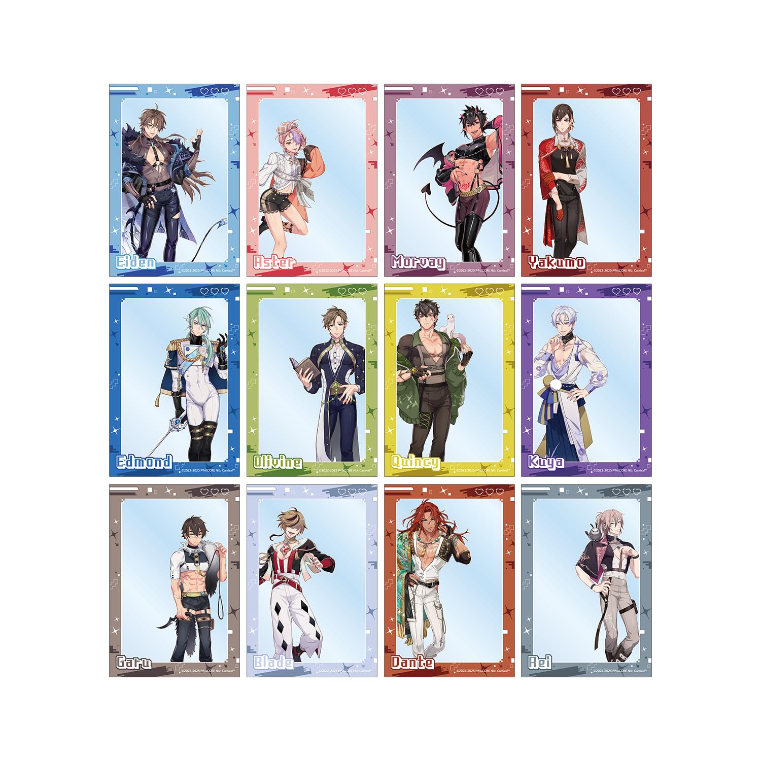 

NU Carnival Торговые прозрачные карточки Коробка из 12 штук