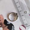 Silberring mit natürlichem Granat, Gewicht des Artikels 2,55 g (2204251)