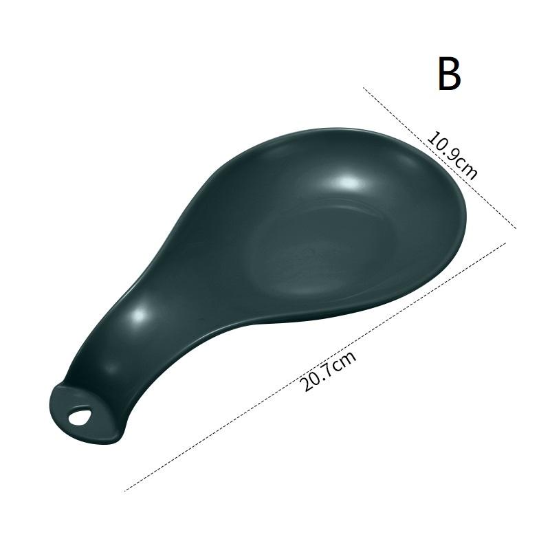 Spoon Rest Large Plastic Spoon Holder Heat-Resistant Cooking Spoon Rest Coffee Spoon Holder Dishwasher Safe Spoon Rest