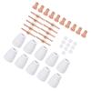   Cutter Consumables, PT31 Electrode Tip Nozzle Cup Kit, Made of Premium Ceramic and Red Copper, with 40pcs Replacement Parts, for CT312