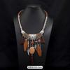 Tibetan Vintage Exotic Bohemian Necklace Nepalese Clavicle Chain Pendant Forehead Ornament Female