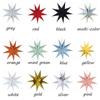 Reuseable Photographic Props Hanging Ornaments Hanging Paper Stars Party Decor Paper Flower Crafts
