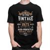 50th Birthday Vintage 1975 Man Myth Legend Tshirts Short Sleeves Leisure T Shirt Custom Years Tshirts Loose Fit 100 Cotton Tee