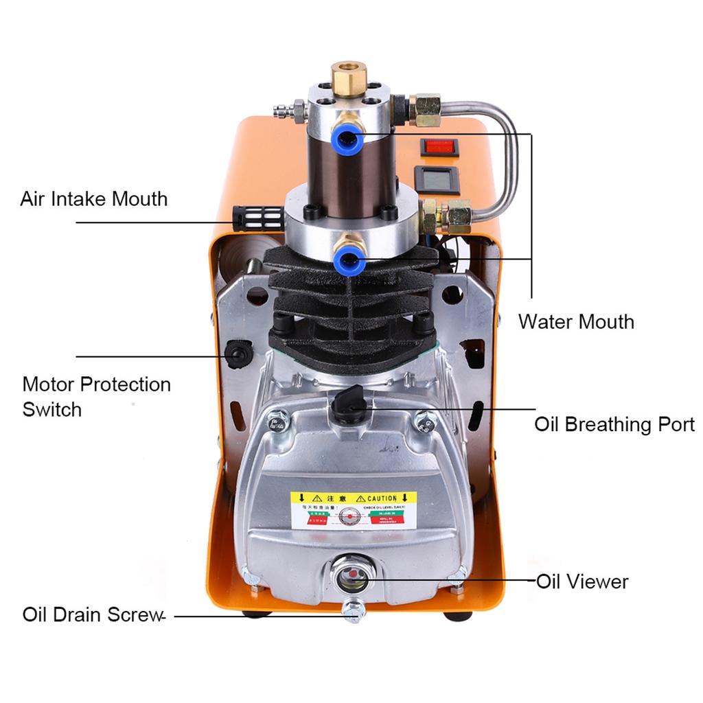 0 40MPa 1800W Electric High Pressure Air Compressor Pump 70dB