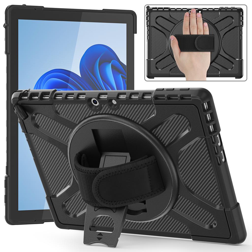 Case with Hand Strap for Microsoft Surface Pro 11 10 9 8 7 6 5 4 Heavy Duty Armor Cover for Go 1 2 3 4 Shockproof 3-Layers Shell