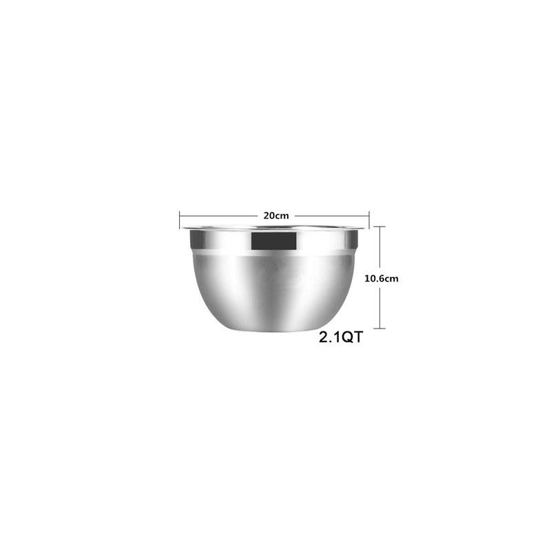 Stainless Steel Mixing Bowls Non Slip Nesting Whisking Bowls Set Kitchen Mixing Bowls For Salad Cooking Baking Kc0257