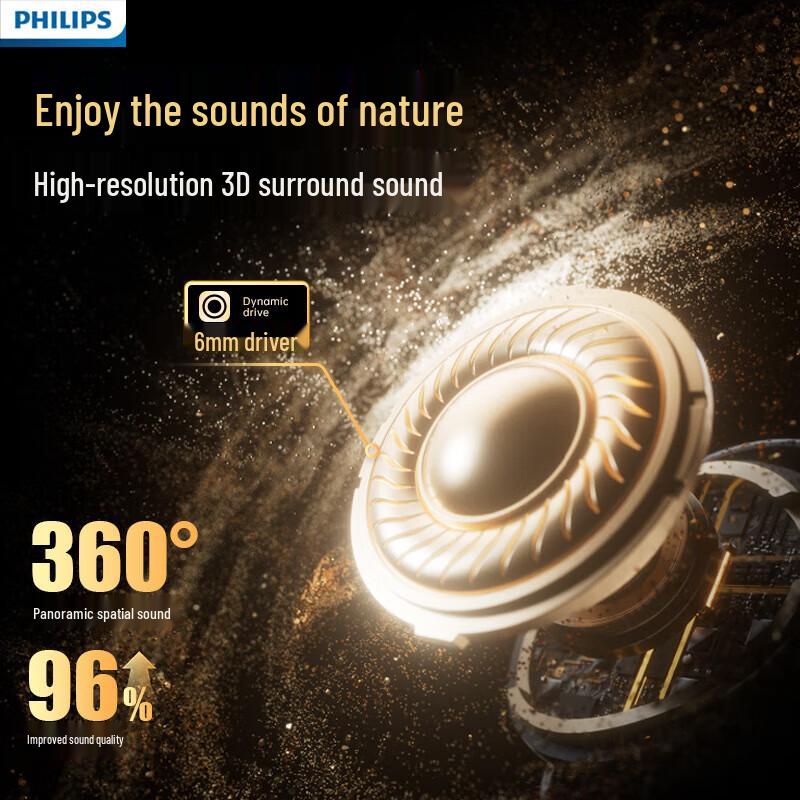 Philips TAT2320 True Wireless Sleep & Gaming Earbuds