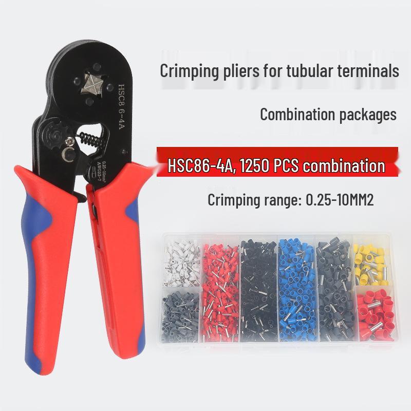 Multifunctional Crimping & Wire Stripping Tool Set for Ferrule and Pin Terminals